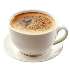 Fototapeta premium Closeup of a cup of coffee with foam.