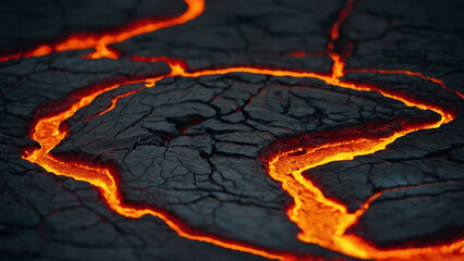 A Close-Up of a Magma Vein