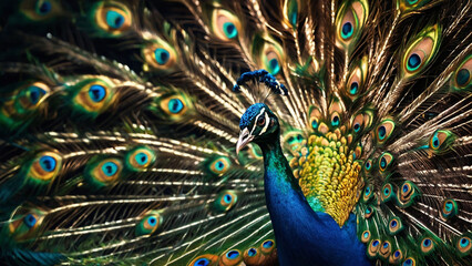 A Natural Peacock in Artistic View