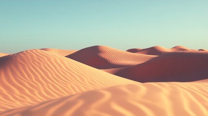 Sand dunes and desert 