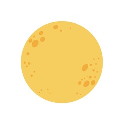 Halloween night moon witch silhouette decoration