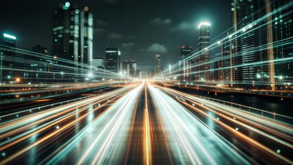 Obraz premium The Digital Harvest: Sunset bathes an orchard in warm light, overlaid with data visualizations, illustrating the fusion of agriculture and technology. 