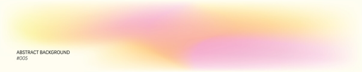 Obraz premium Abstract long pastel background blending yellow and pink gradient, creating a soft and dreamy effect