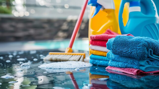 Cleaning materials and industrial properties