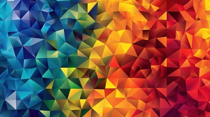 Obraz premium Stunning Geometric Triangle Background Vector: A Visual Symphony of Shapes and Colors. Explore the Fascinating World of Geometric Patterns and Their Creative Potential.