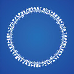 Durga Puja, Sale. Tag, Poster, Elegant White Floral Border with Pearl Accents, Frame, Border, Happy Durga Puja,
