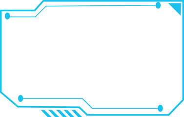 Blue futuristic Frame