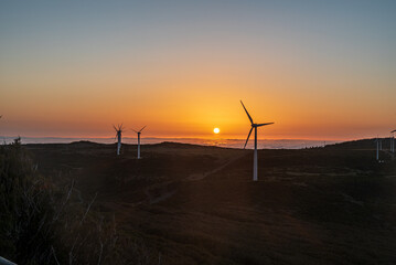 Obraz premium Sunset from Bica da Cana hill in Madeira