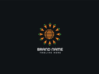 Business modern letter logo design 