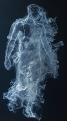 A man made of flowing water steps forward, his transparent and glistening form presenting a mesmerizing scene of fantasy and wonder.