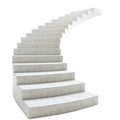 Velours gordijnen stairs to success isolated on transparent white background, clipping path © Vector Nazmul