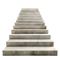 stairs to success isolated on transparent white background, clipping path
