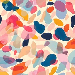doodle abstract shapes background