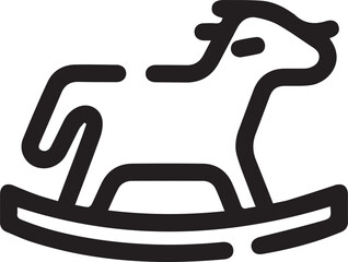 Horse icon symbol vector image Illustration