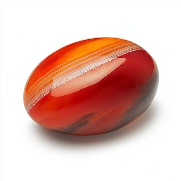 Ruby red jasper gemstone with transparent background (PNG)