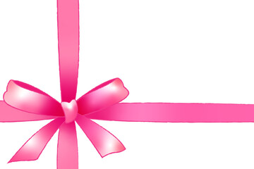 Pink ribbon wrapping and bow knot