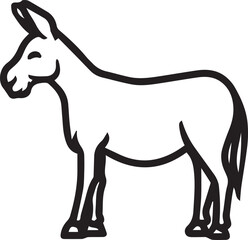 Horse icon symbol vector image Illustration