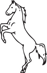 Horse icon symbol vector image Illustration