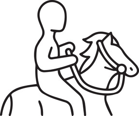 Horse icon symbol vector image Illustration