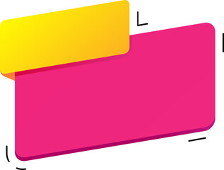 Offer banner. Speech bubble icon.