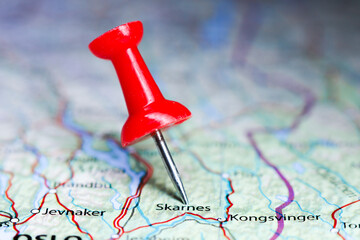 Skarnes, Norway pin on map