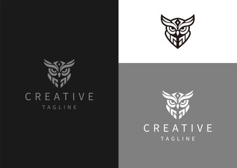 Vector illustration of Owl Logo Design