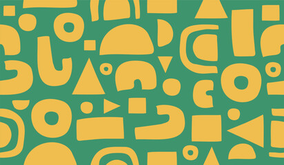 Abstract background with hand drawn pattern design