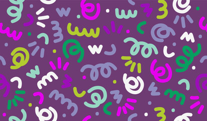 Abstract background with hand drawn pattern design