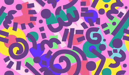 Abstract background with hand drawn pattern design