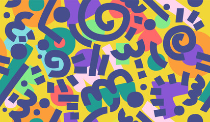 Abstract background with hand drawn pattern design