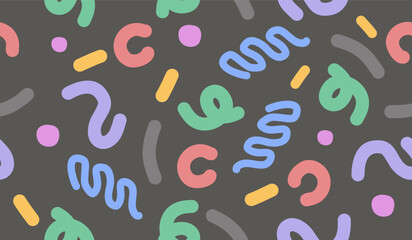 Abstract background with hand drawn pattern design