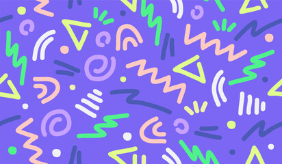 Abstract background with hand drawn pattern design