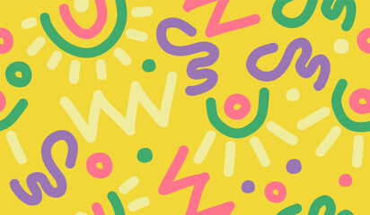 Abstract background with hand drawn pattern design