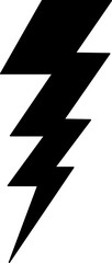 Lightning icon. Silhouette icon. Power sign.