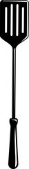 Spatula icon. Kitchen tool. Silhouette style.