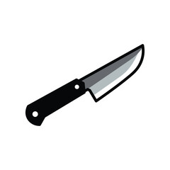 Knife flat icon. Simple knife vector. Knife flat icon on white background.