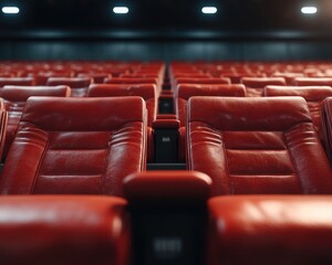The Auditorium Awaits A Dramatic Scene Unfolds in a Classic, Elegant Setting, Anticipation Builds as the Curtains Rise on a Night of Unforgettable Entertainment