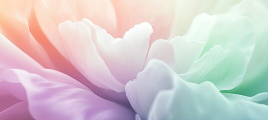 Naklejka premium A flower with a rainbow of colors is the main focus of the image