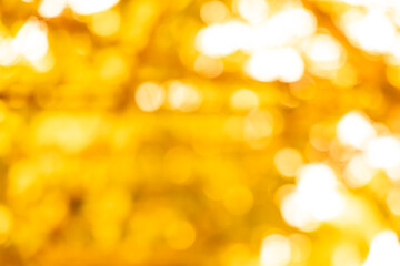 Gold nature blur abstract bokeh background.