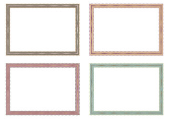 オータムカラーのフォトフレームイラスト