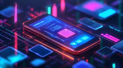 Digital wallet interface with savings and budgeting tools, representing financial planning capabilities, Wallet savings tools, Financial planning