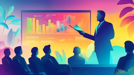 Business Presentation with Charts and Graphs