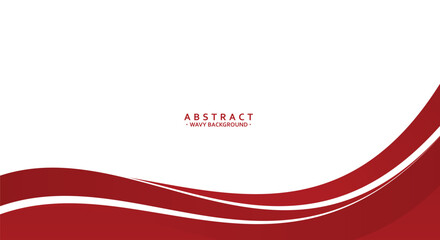 Abstract red wavy style for business background