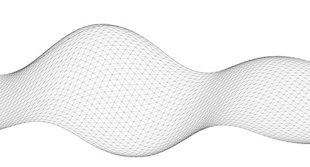 abstract wavy surface 3d illustration