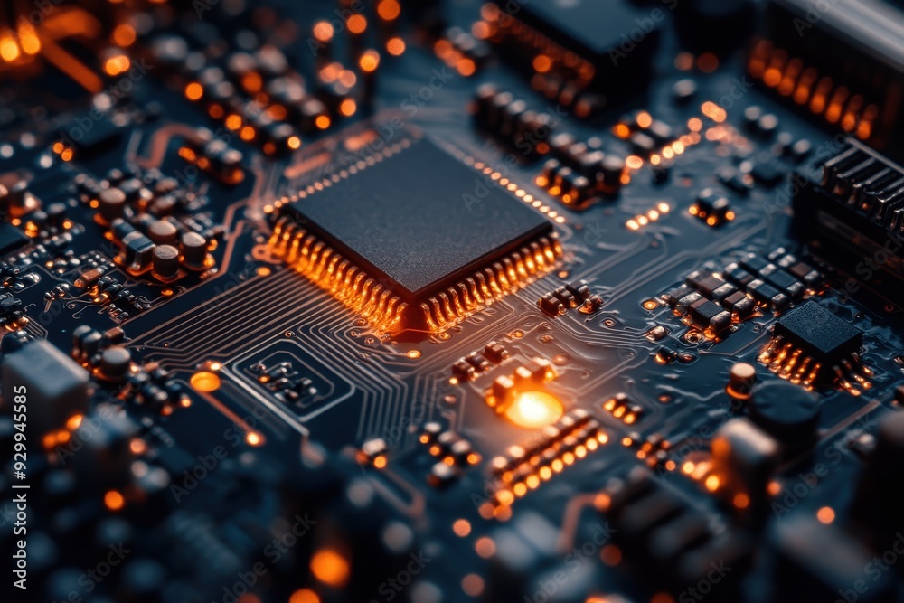 Poster advanced nanotechnology electronics, cutting-edge devices utilizing nanotechnology for enhanced perf