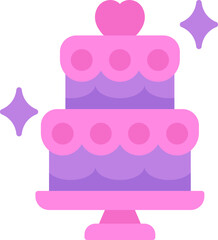 Wedding cake icon