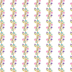 Seamless pattern design with beautiful floral