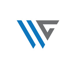 WG letter logo for business, wg initial logo, gw logo logo for monogram