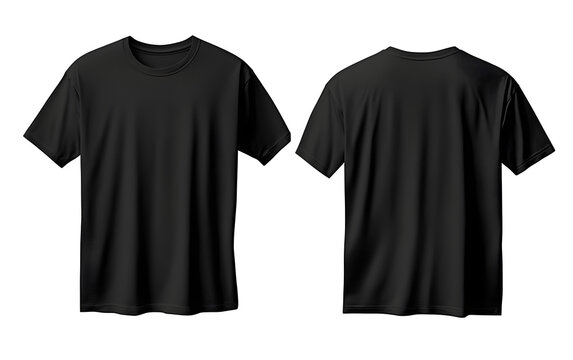 Black tee shirt back discount