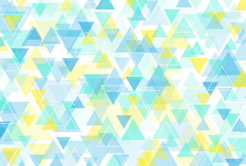 背景素材_三角形_青